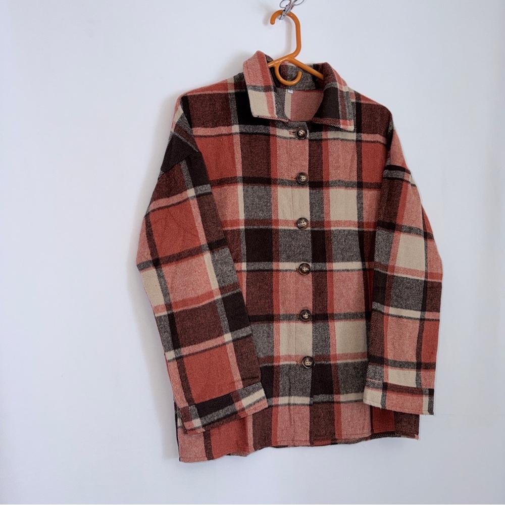 Ladies Super Soft Flannel Summer Light Weight Cabincore Overshirt 🔥 - Picture 3 of 4